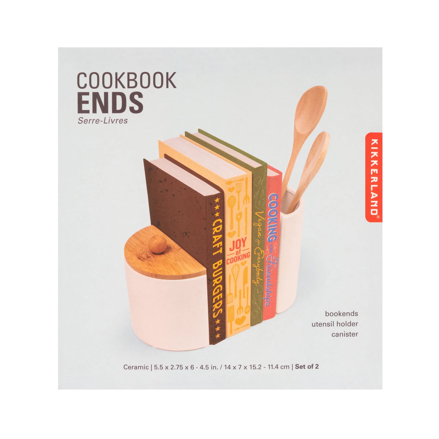 Storage Pot Cook Book Ends