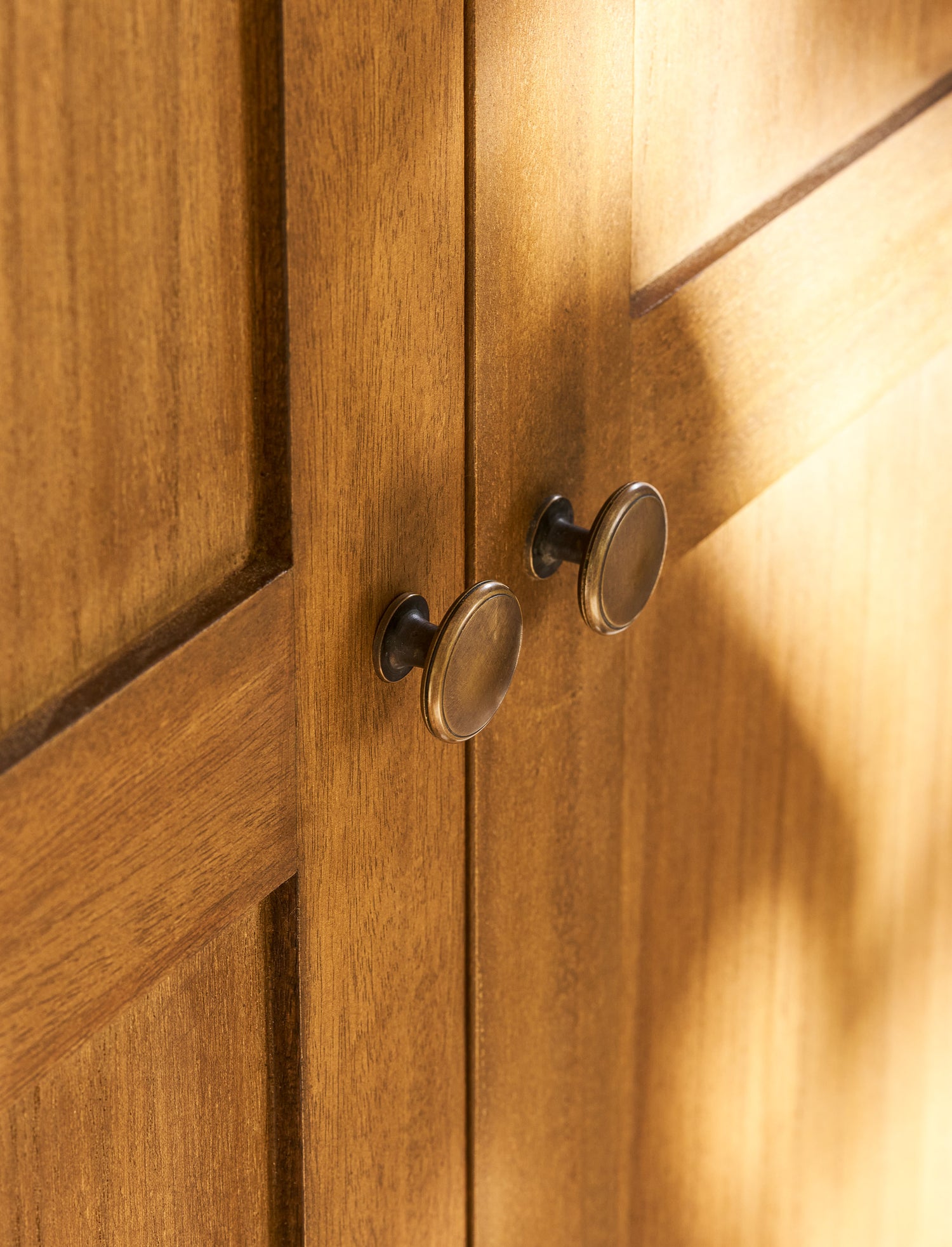 Walcote Pantry Cupboard Natural Wood