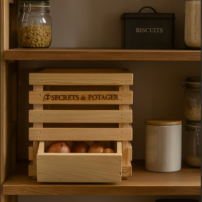 Pinewood Onion Crate