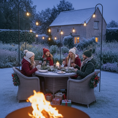 Festoon Poles – Set of 4 for Garden Lighting - Not A Boring Box