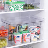 Open Front - Medium Stacking Lidded Fridge Storage Box