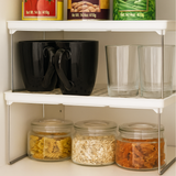 2 x Adjustable Stacking Shelves