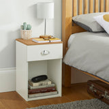Bedside Cabinet With Drawer - Lilsbury