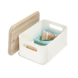 Handled Storage Bin with Lid - Rectangular