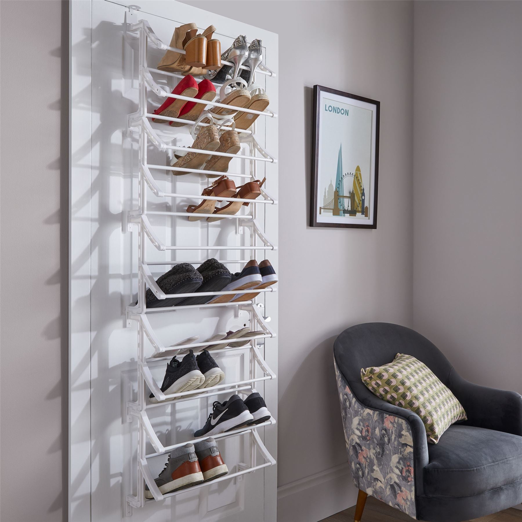 Over Door Shoe Rack - Large – Not A Boring Box