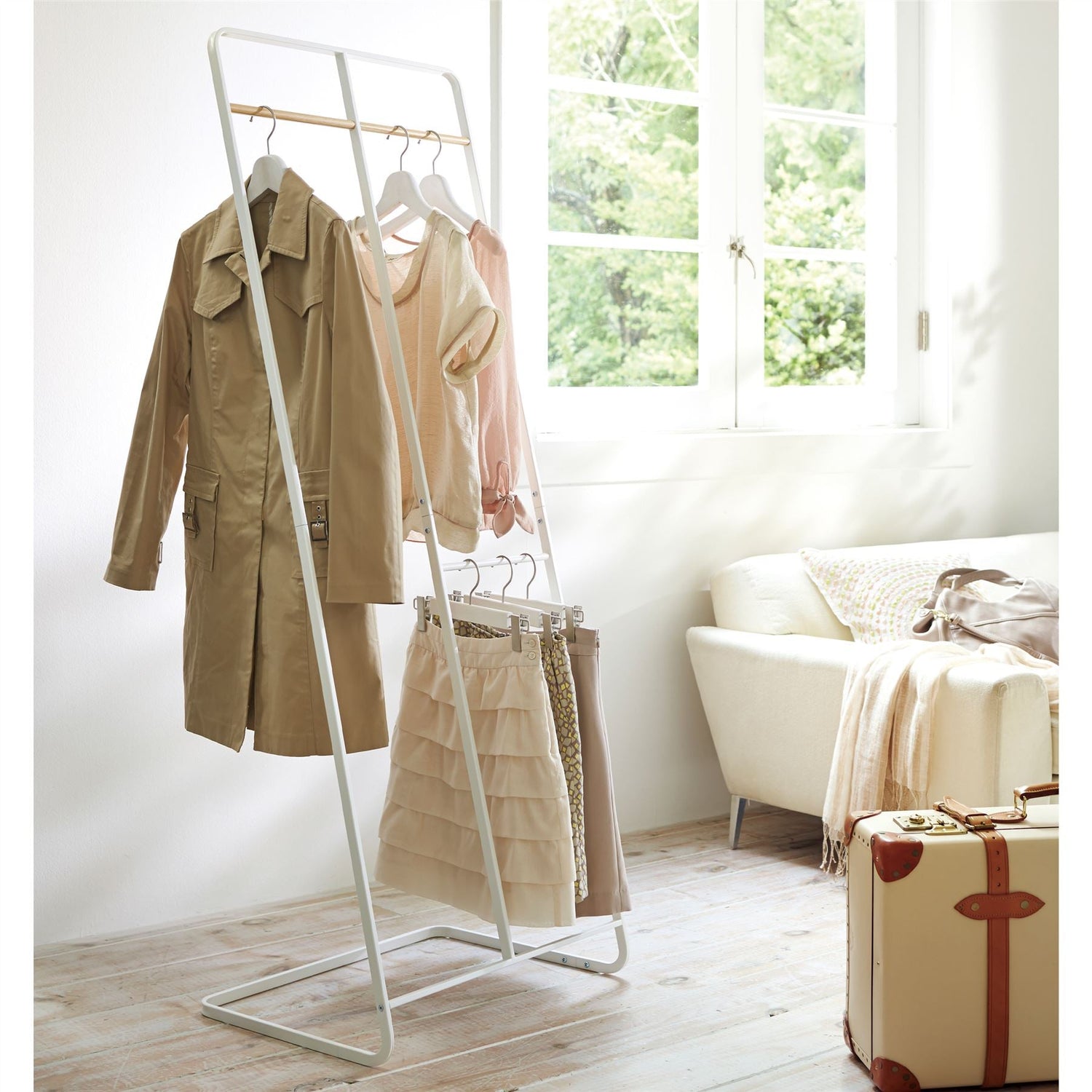 Freestanding Scandi Clothes Storage Rack - Tower - Not A Boring Box APFE