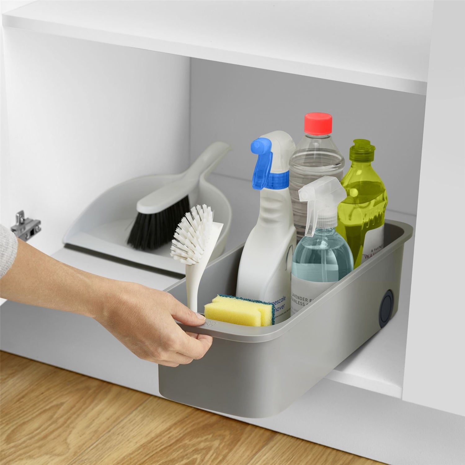 CupboardStore Easy Access Wheeled Cleaning Caddy