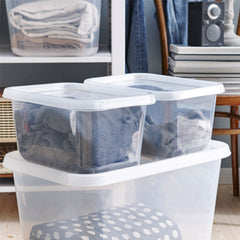 Small Plastic Lidded Storage Box - 11 Litre