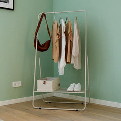 Freestanding Garment Rail with Shelf - Not A Boring Box APFE