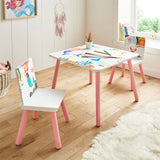Children'S Table & Chair Set - Mermaid