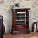 Solid Mahogany Media Cabinet - La Roque