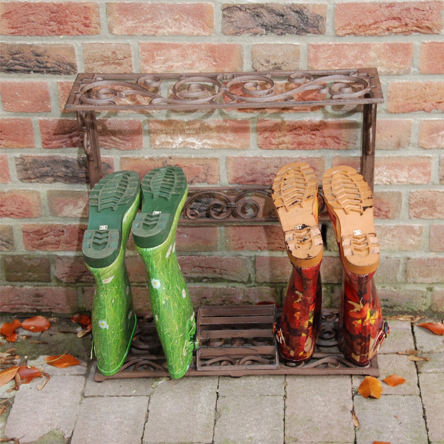 Small Wellington Boot Rack - Wrought Iron – Not A Boring Box