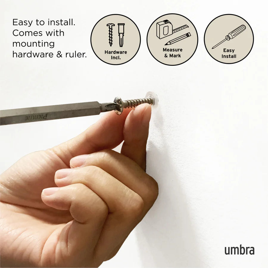 Flip Coat Hook Mini - White