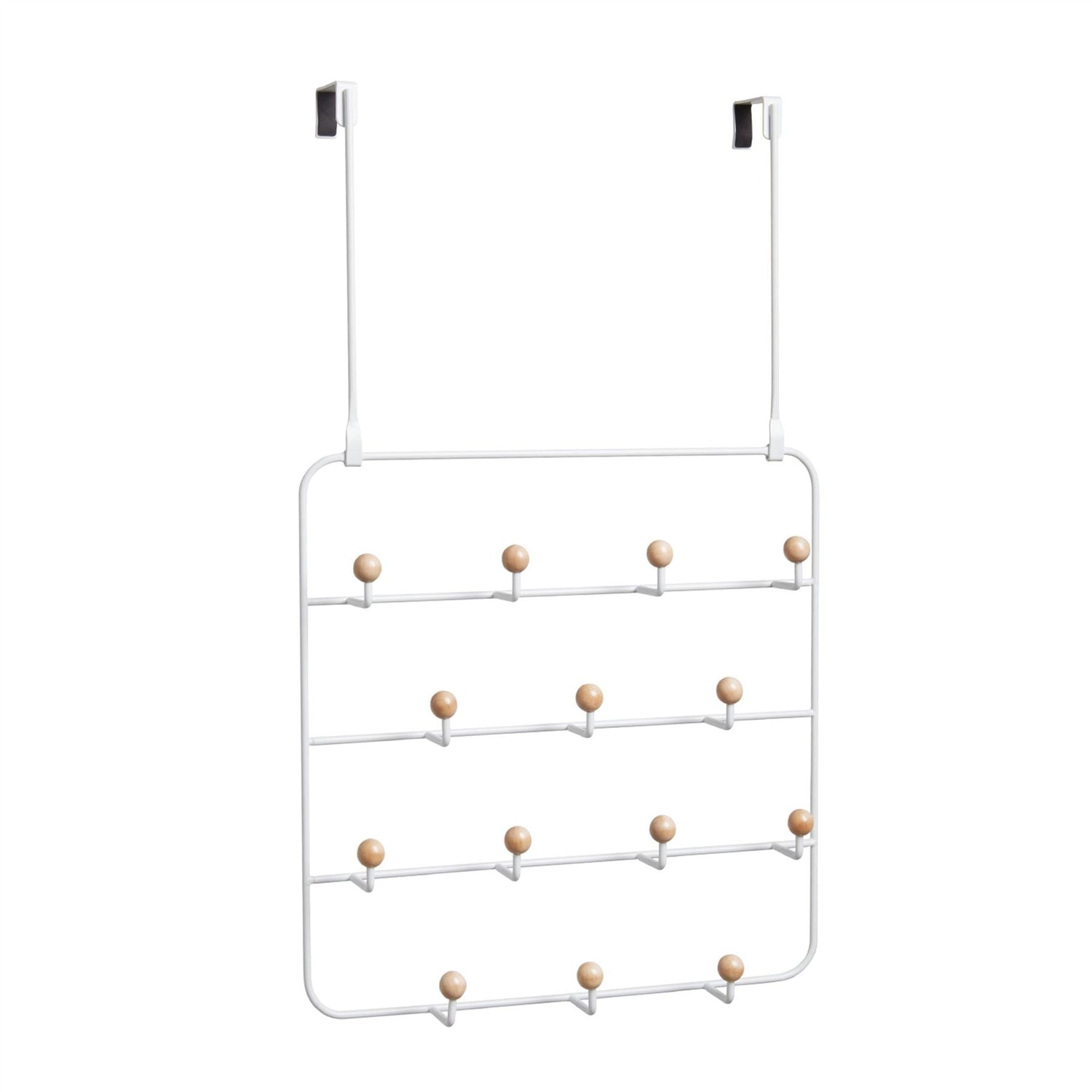Wall Mounted / Over Door Multi Hook Organiser - Estique
