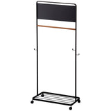 Portable Clothes Rail with Shelf and Panel
