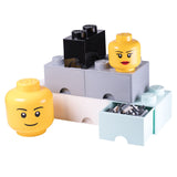 Giant Lego Storage Drawers - Greys Drawer & Head Bundle