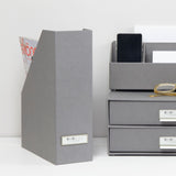 File and Magazine Box with Label Holder - Set of 6 - Not A Boring Box