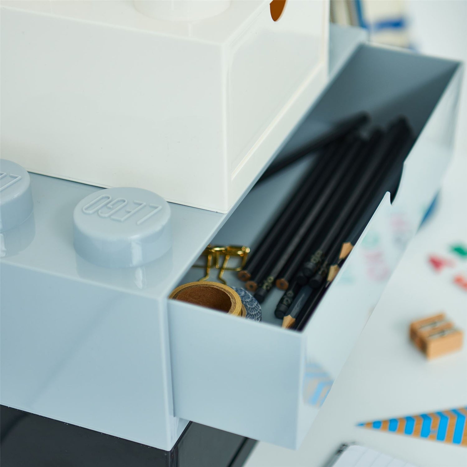 Giant LEGO Brick Desktop Storage Drawers - Large