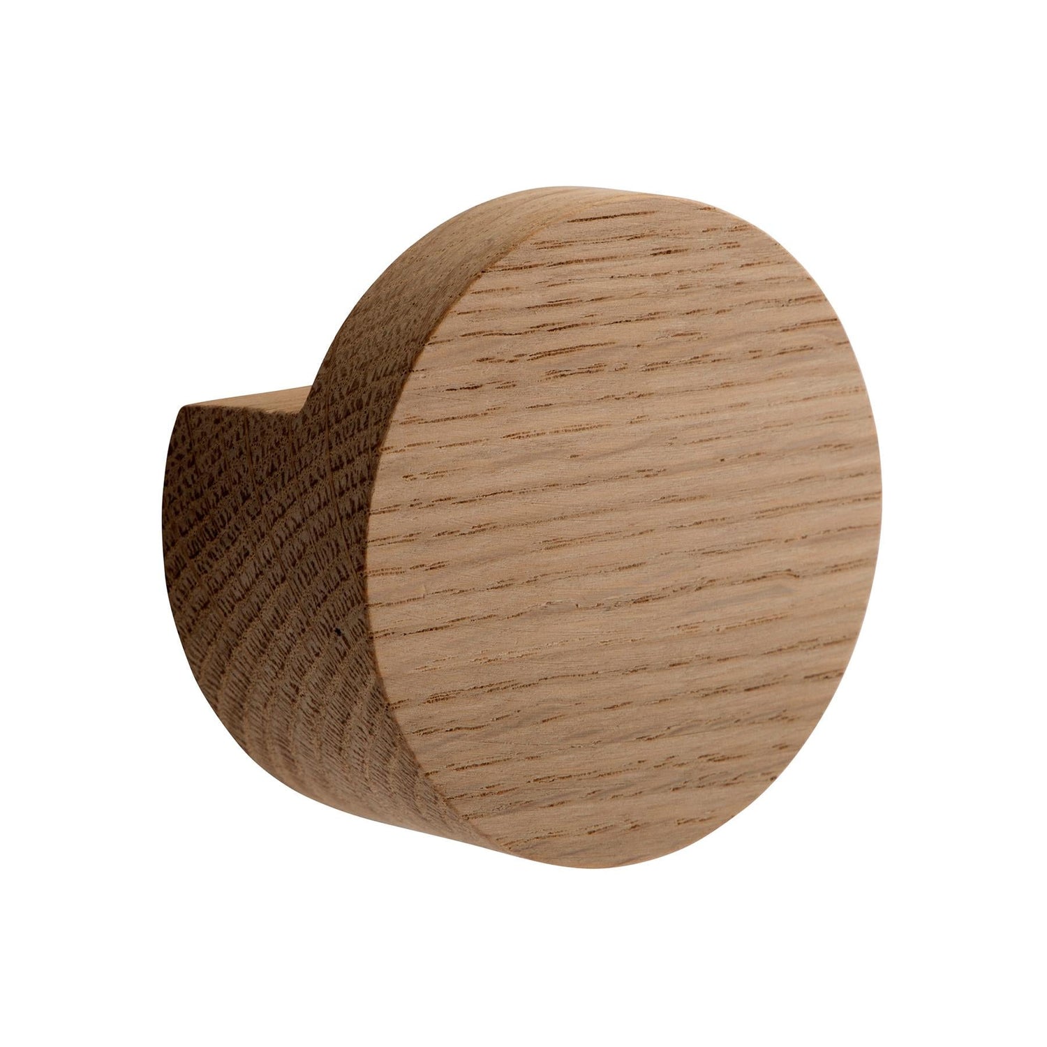 Wood Knot Storage Hook - Oiled Oak