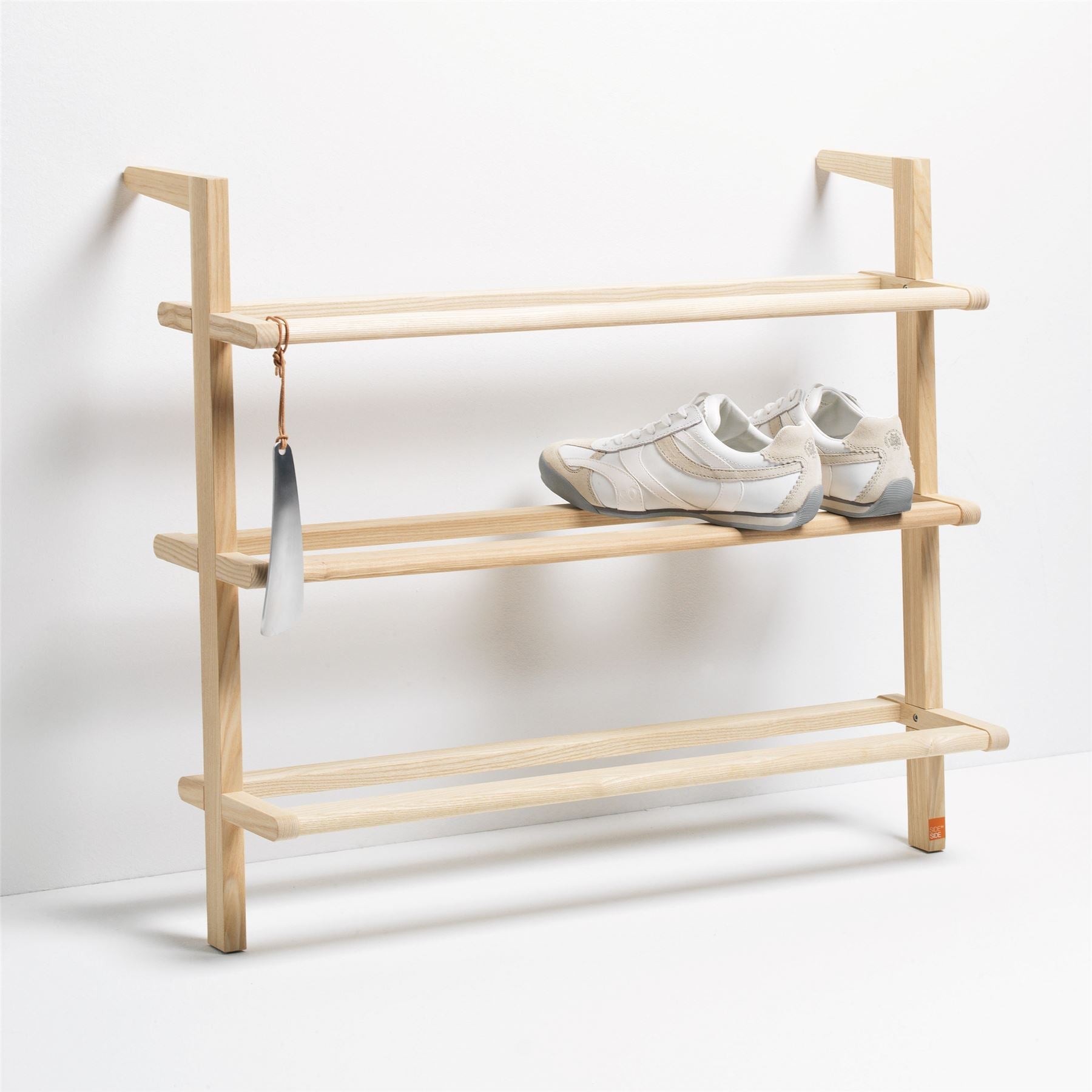 Wooden Ladder Shoe Rack - Wide – Not A Boring Box