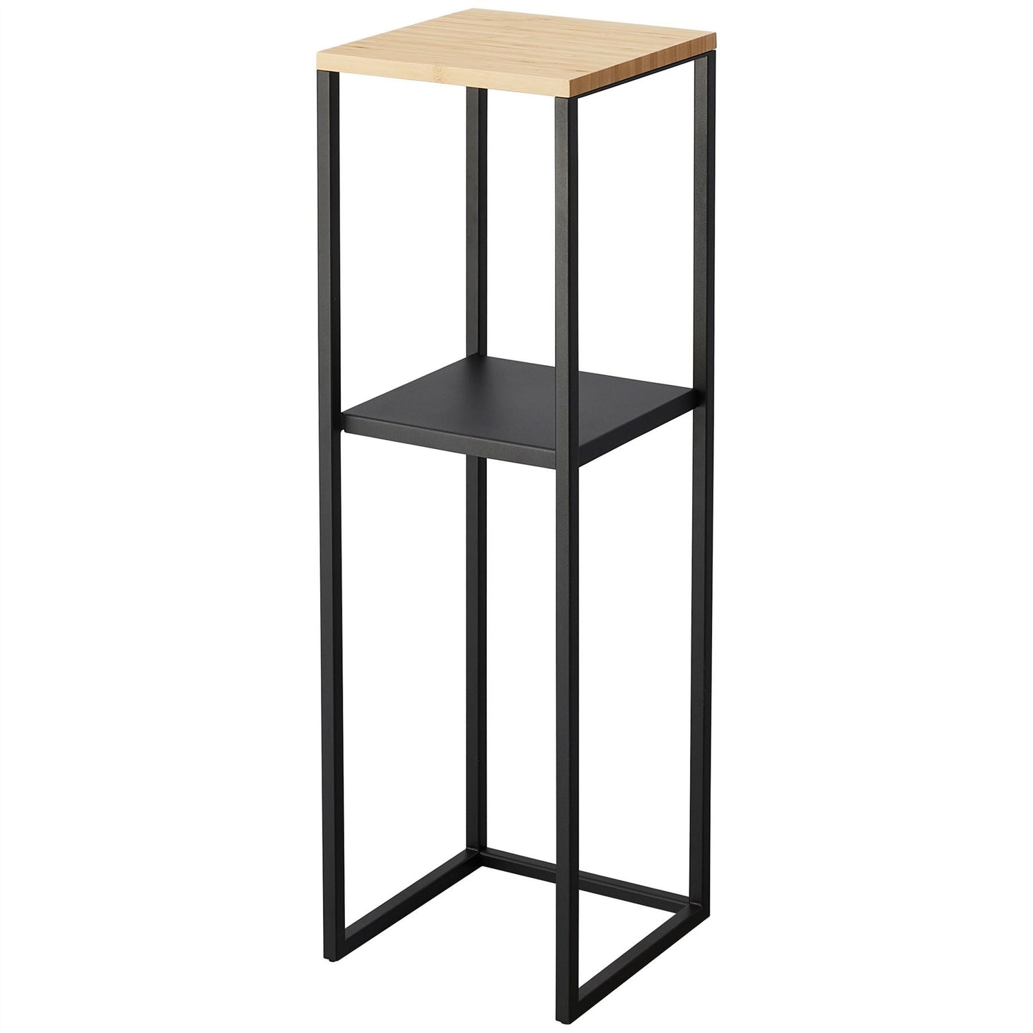 2 Tier Slimline Storage Unit with Wooden Top