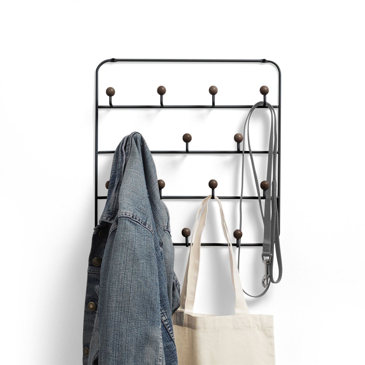 Wall Mounted / Over Door Multi Hook Organiser - Estique