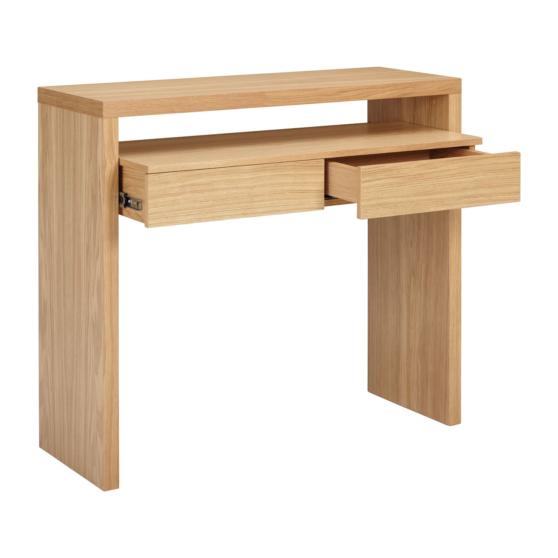 Oak Console Desk – Not A Boring Box