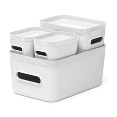 Stacking Lidded Fridge Storage Box Bundle - Not A Boring Box APFE