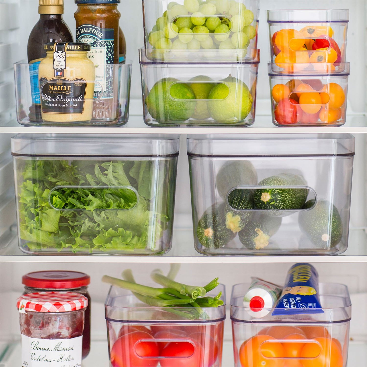 Stacking Lidded Fridge Storage Box - Medium - Not A Boring Box APFE