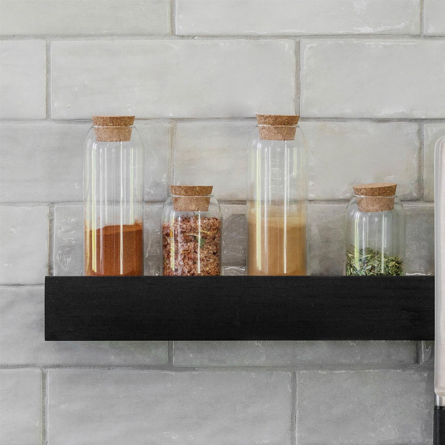 Spice Jars with Cork Lid - Set of 4