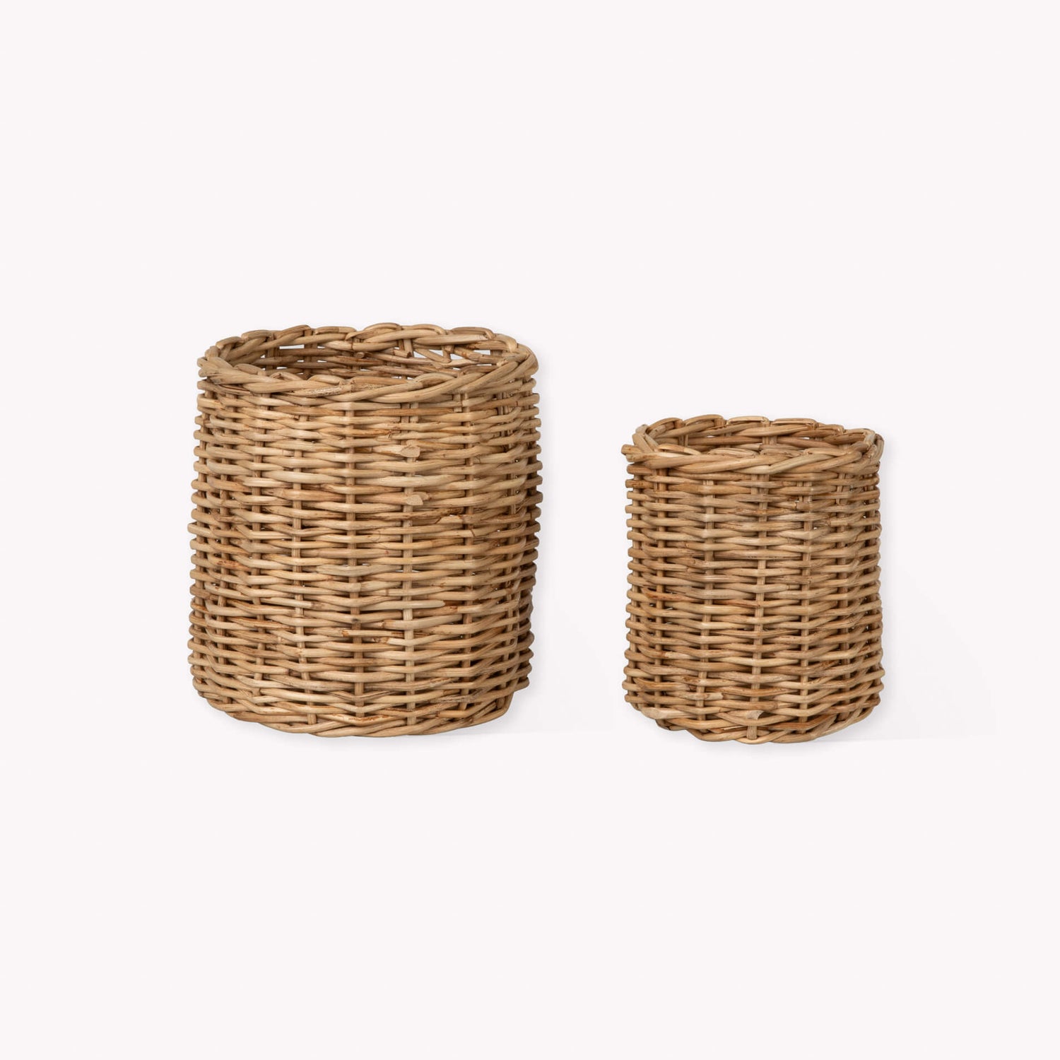 Rattan Utensil Pots - Set of Two