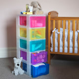 Storage Tower With 5 X 12 Litre Really Useful Drawers