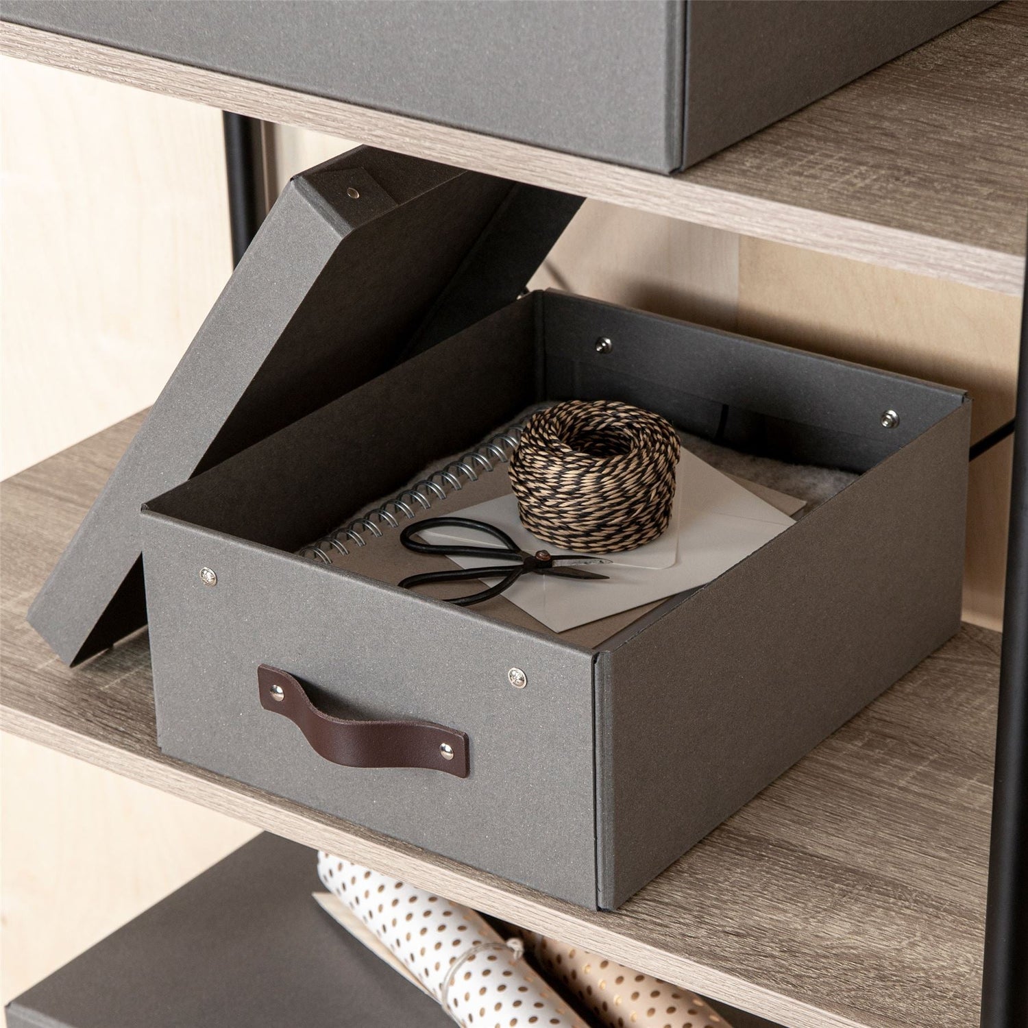 Fibreboard Storage Box - Alwin
