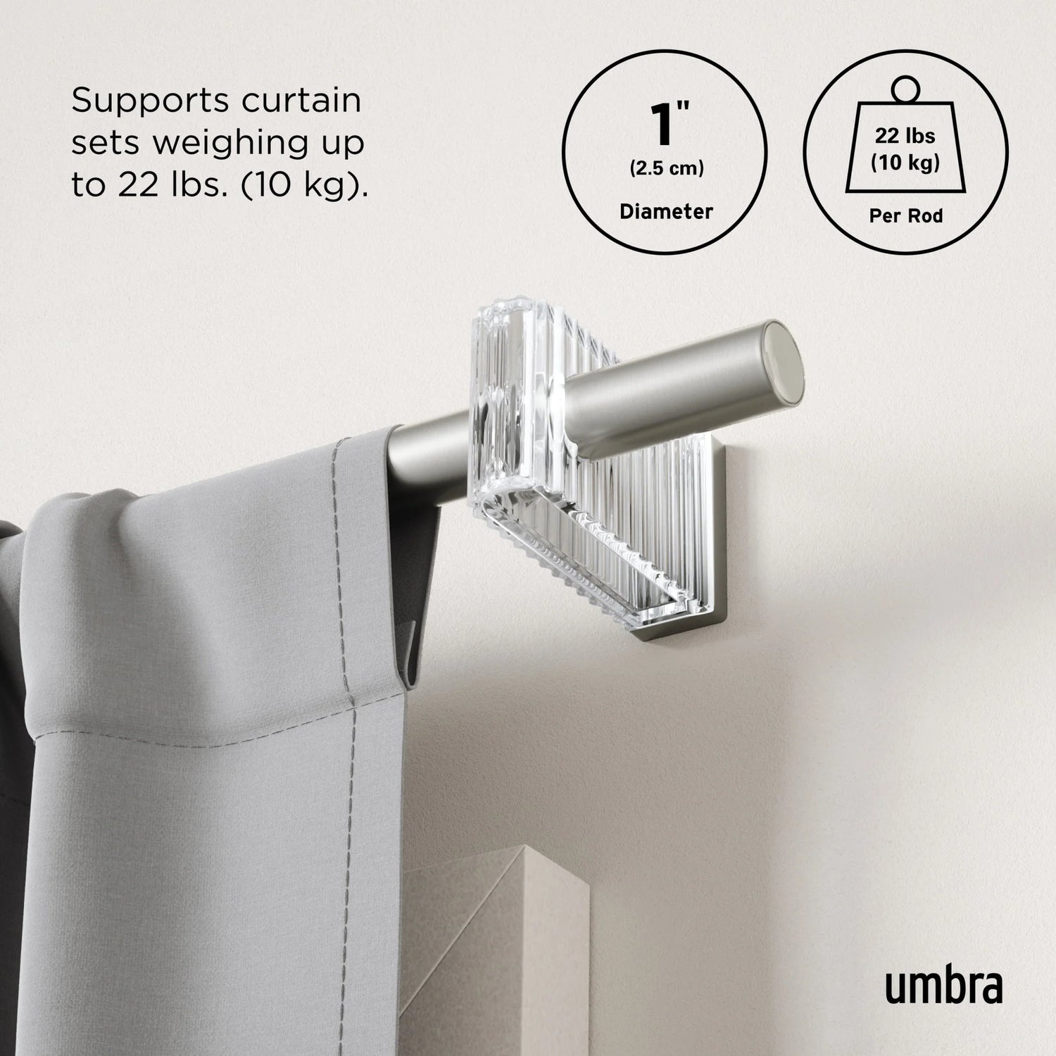 Flute Curtain Rod - Umbra
