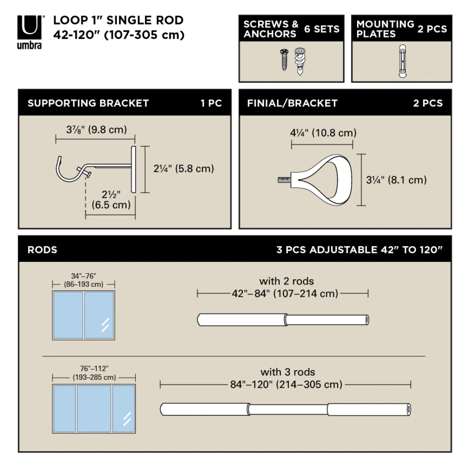 Loop Curtain Rod - Umbra