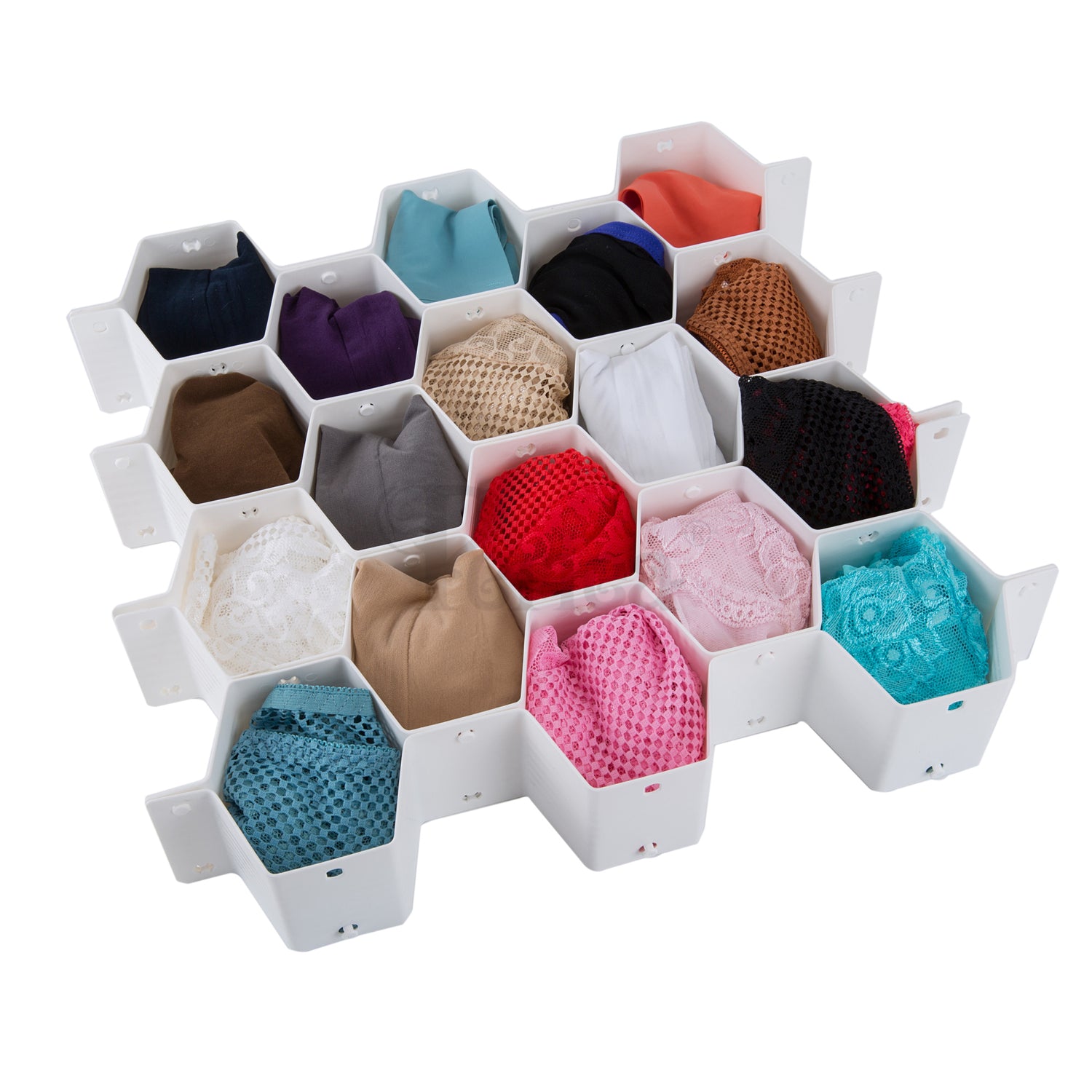 18 Compartment Honeycomb Drawer Organiser