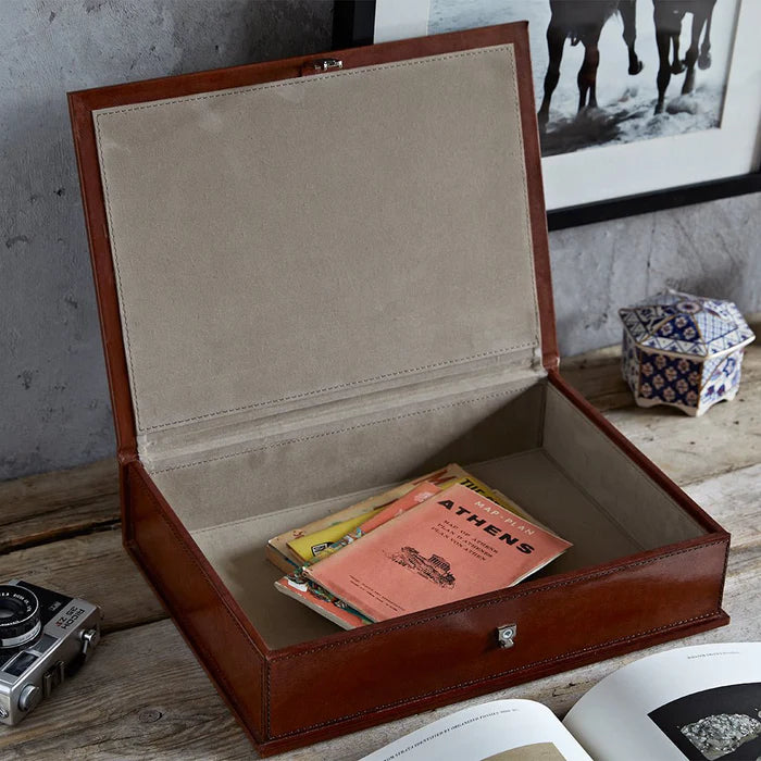 Luxury Leather Box File