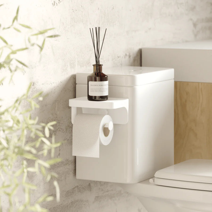 Toilet Roll Holder And Shelf Flex Adhesive
