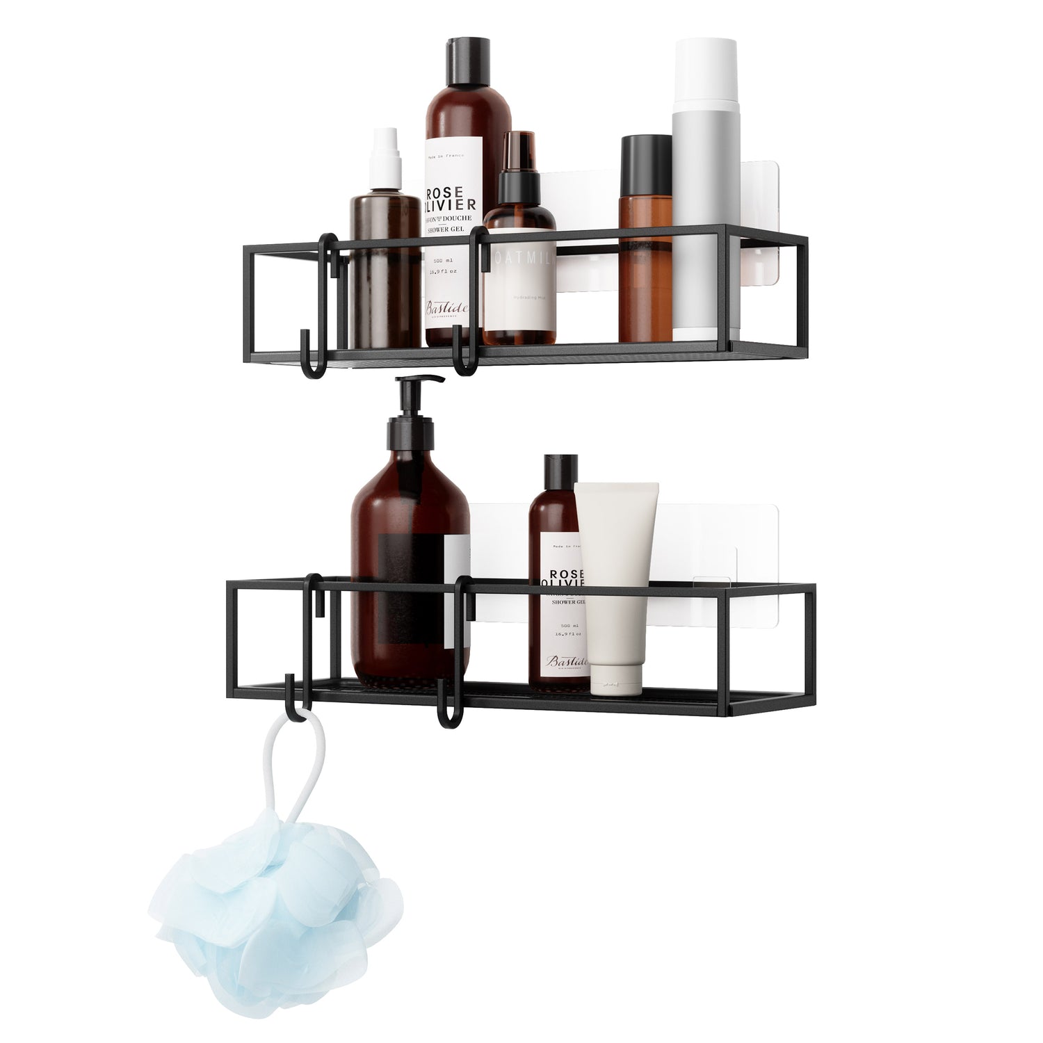 Set Of 2 Shower Caddies Cubiko