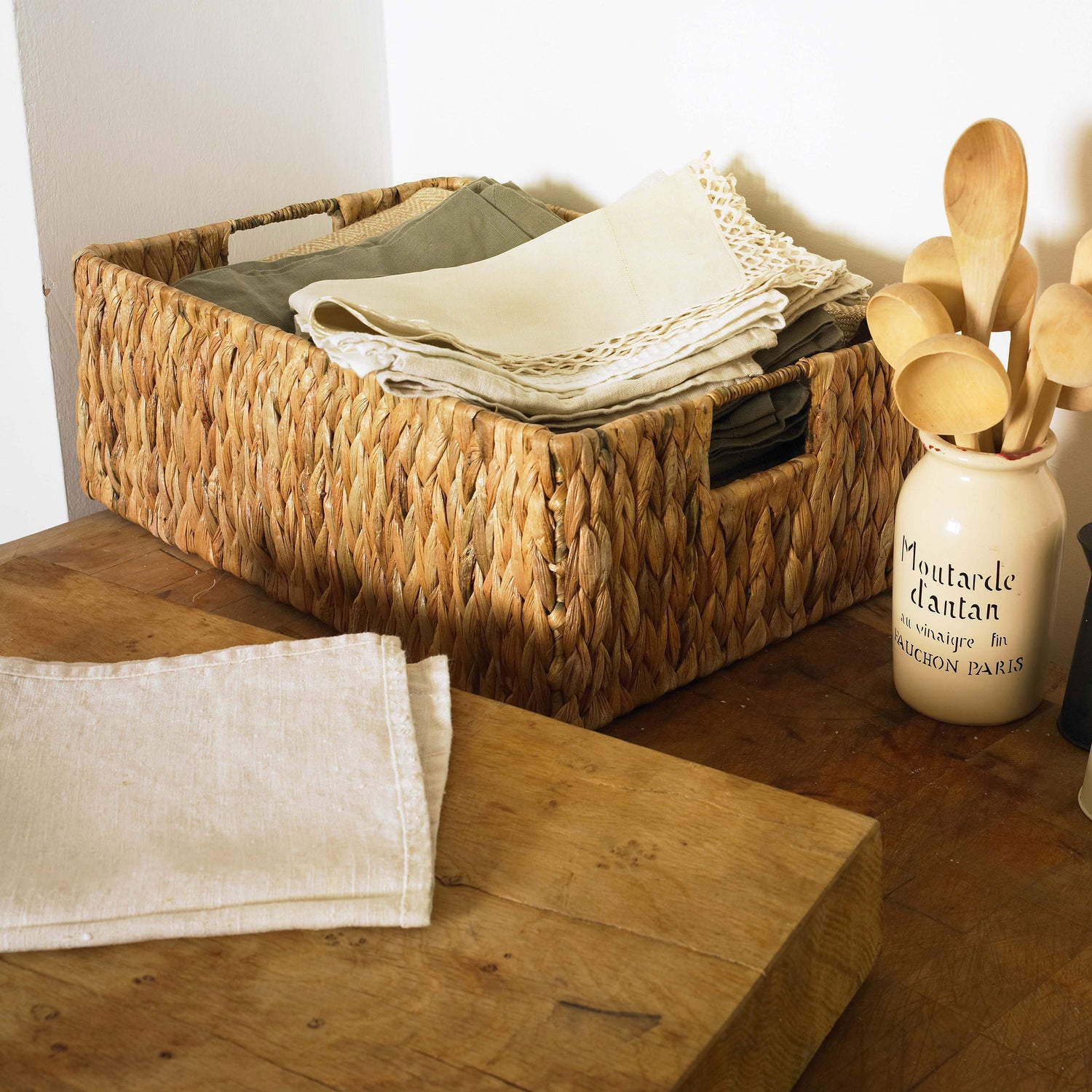 rectangular water hyacinth basket medium