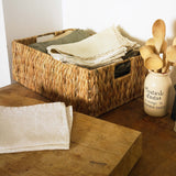 Rectangular Water Hyacinth Basket- Medium