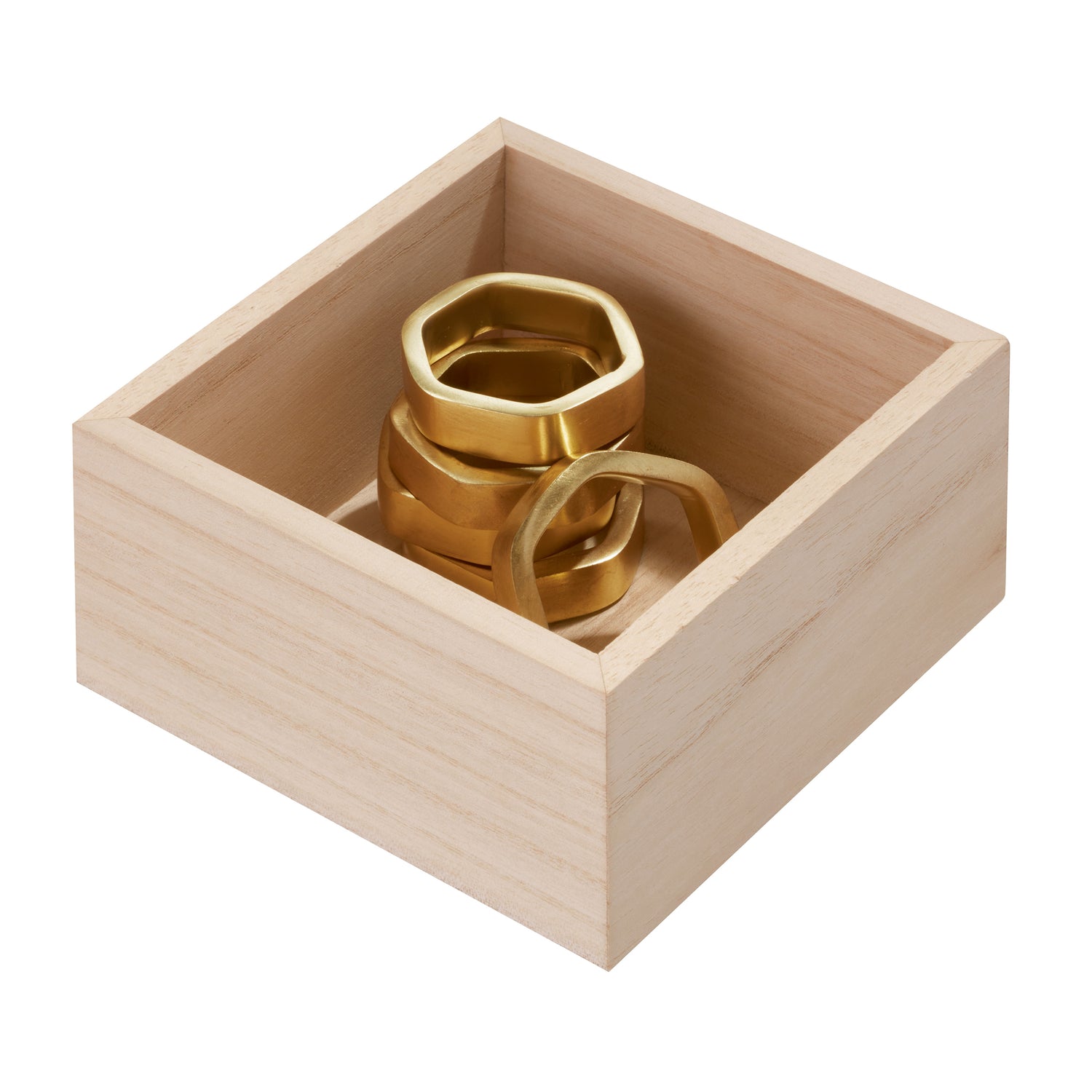 wooden drawer organiser square