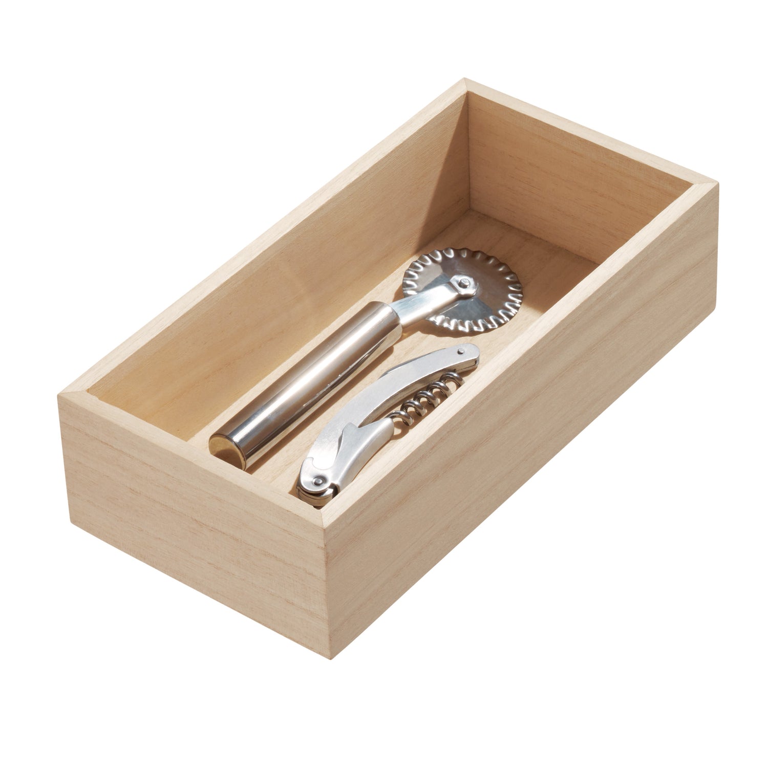 wooden drawer organiser wide