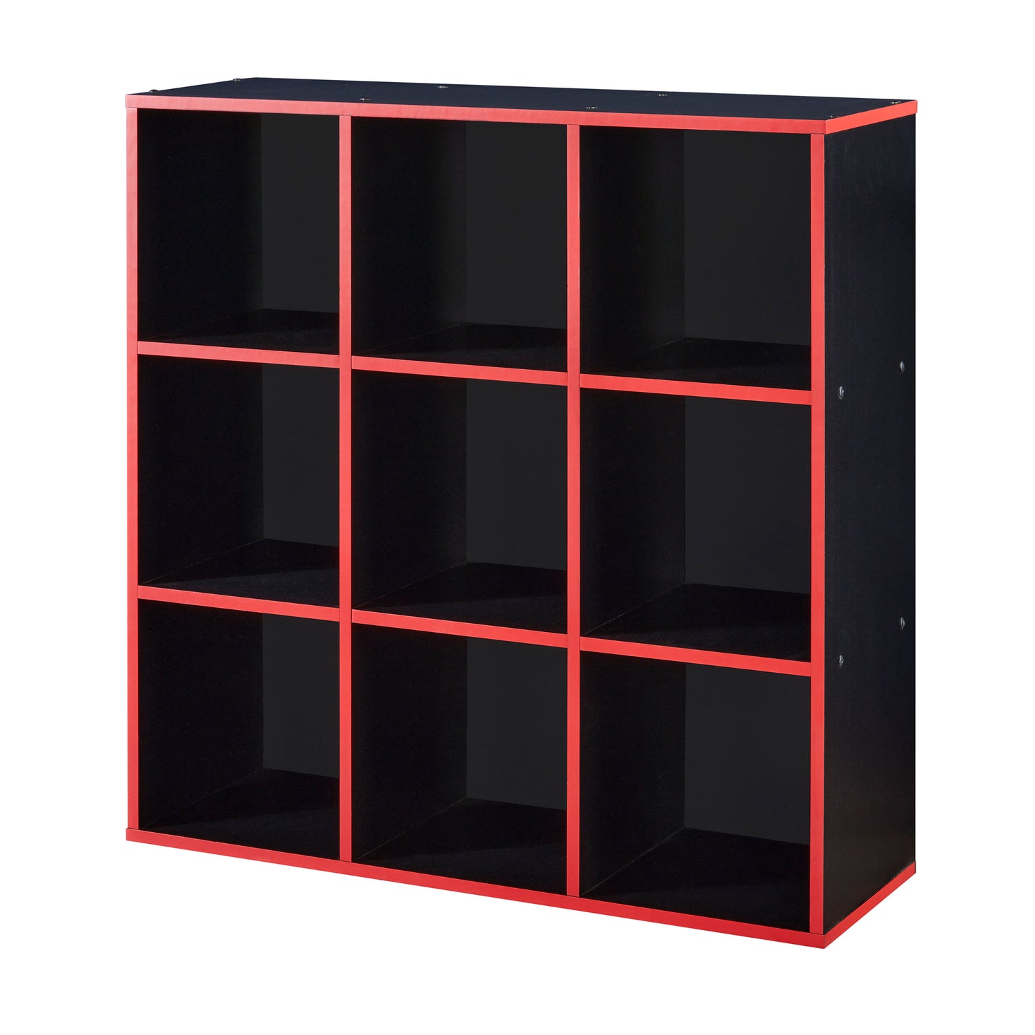 9 Cube Storage Unit Black And Red