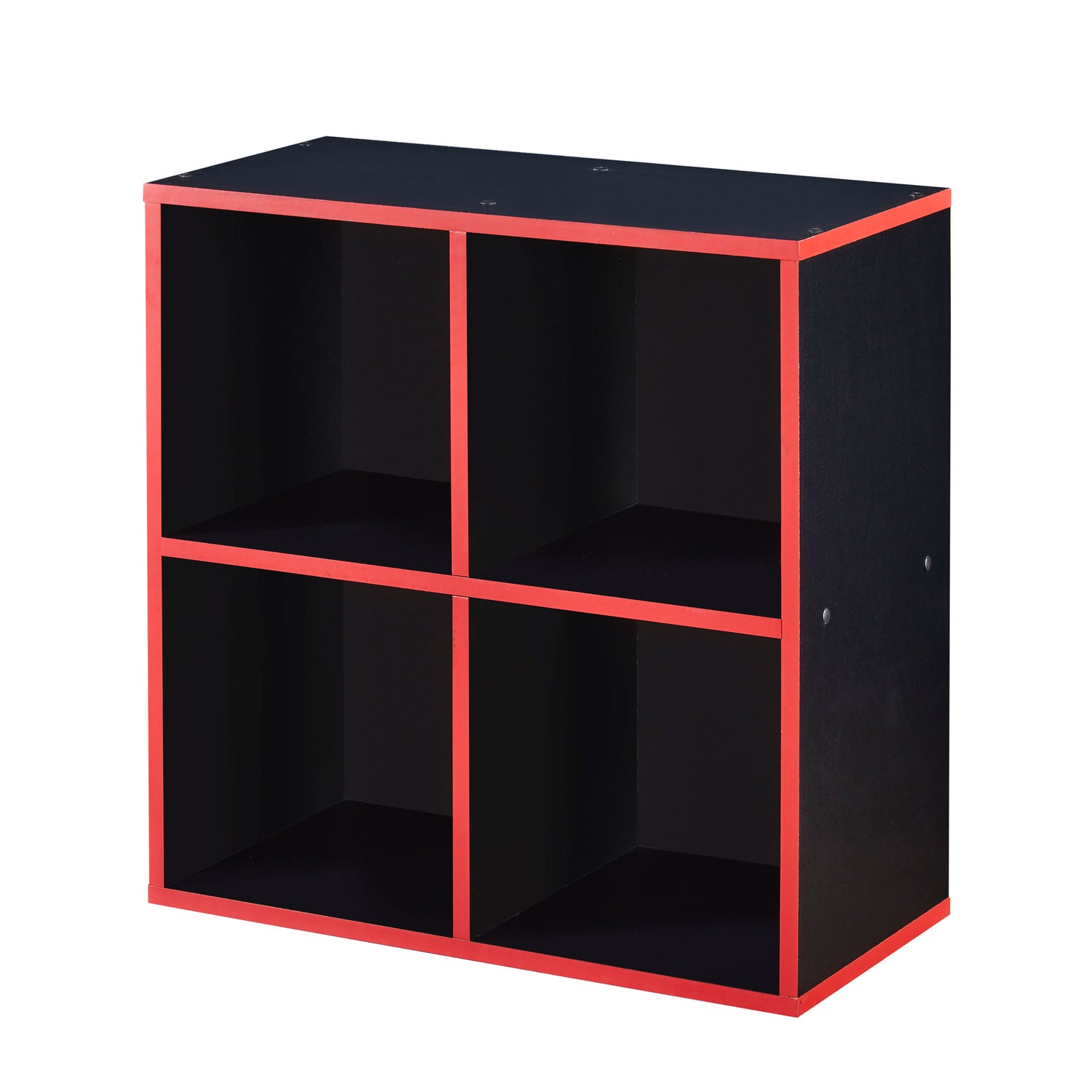 4 Cube Storage Unit Black And Red