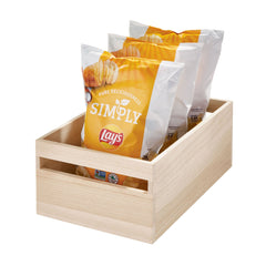 Wooden Pantry Storage Bin with Handle - Tall Large - Not A Boring Box APFE