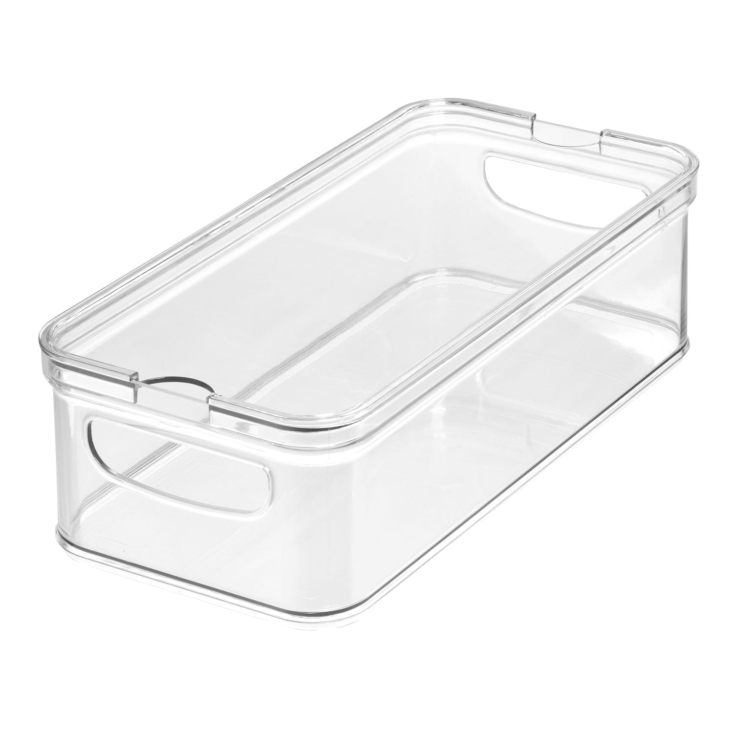 rectangular lidded fridge storage box crisp
