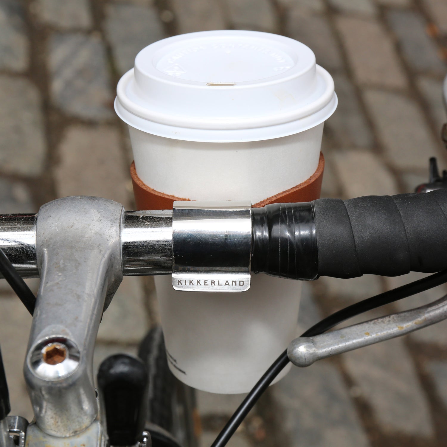 Bike Drink Holder Leather