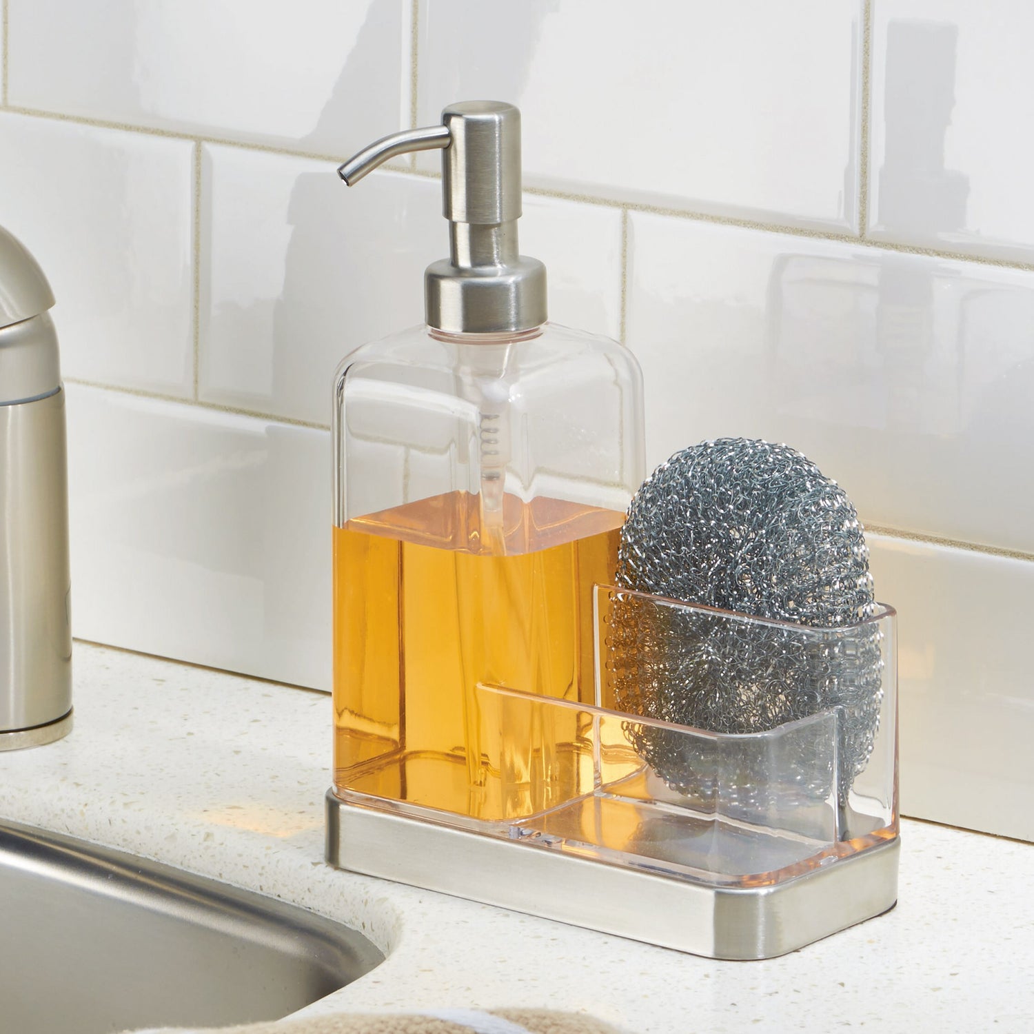 Soap Dispenser With Sponge Holder