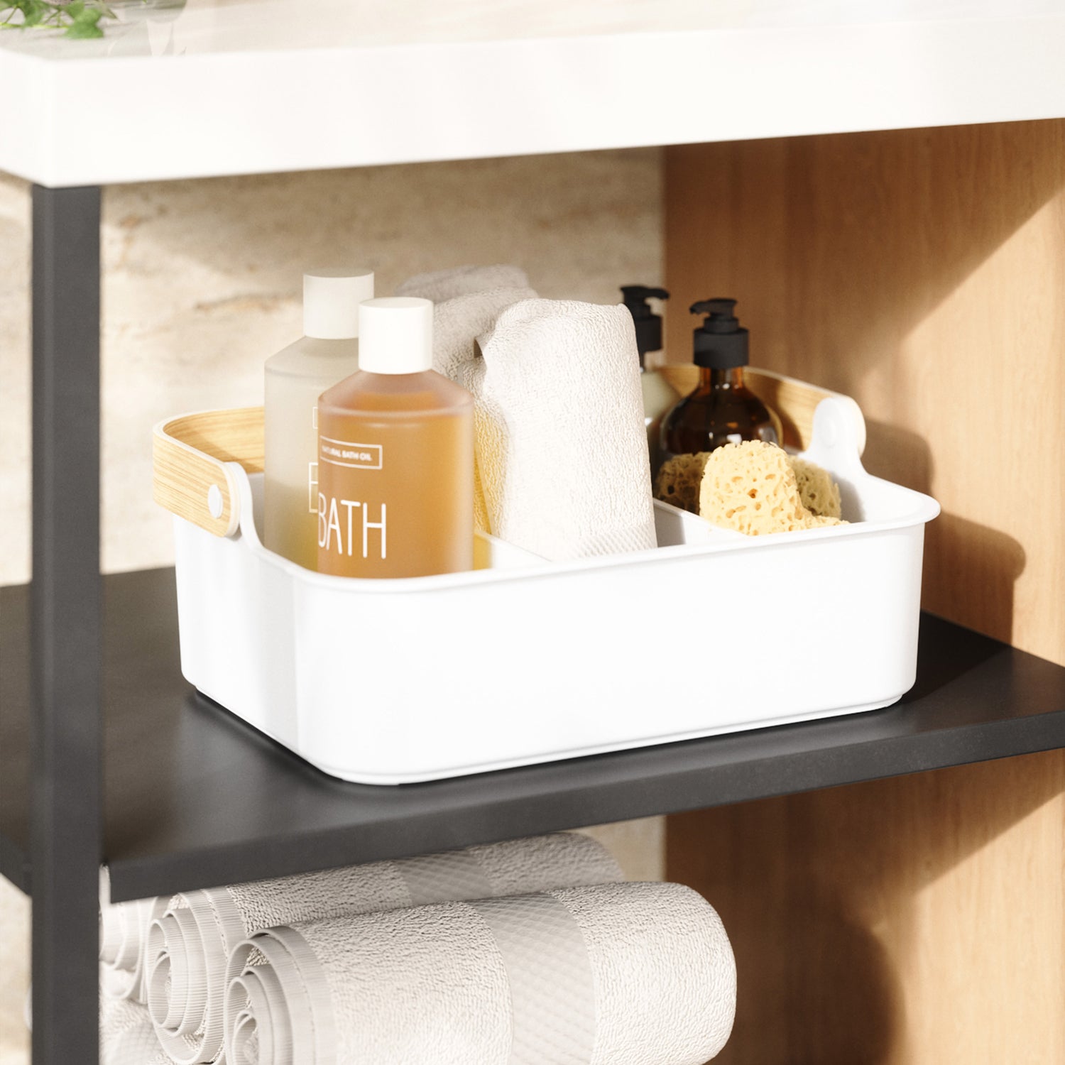 Large Cosmetic Caddy With Removable Dividers Bellwood